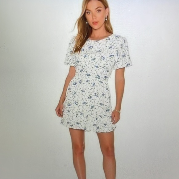 Faithful The Brand Desmond Mini Dress Astoria Floral Size US 10 XL - Picture 10 of 14